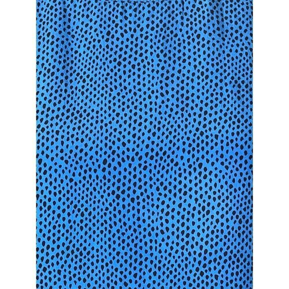 Equipment Blue And Black Dotted Silk Short Sleeve Crew Neck Blouse Size XS - Picture 6 of 8
